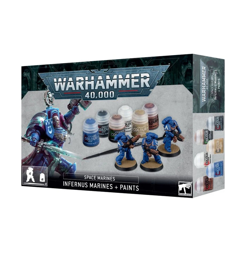 Warhammer 40K - Space Marines: Marines Infernus + Paints Set