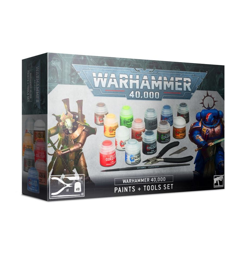 Warhammer 40K - Paints + Tools Set