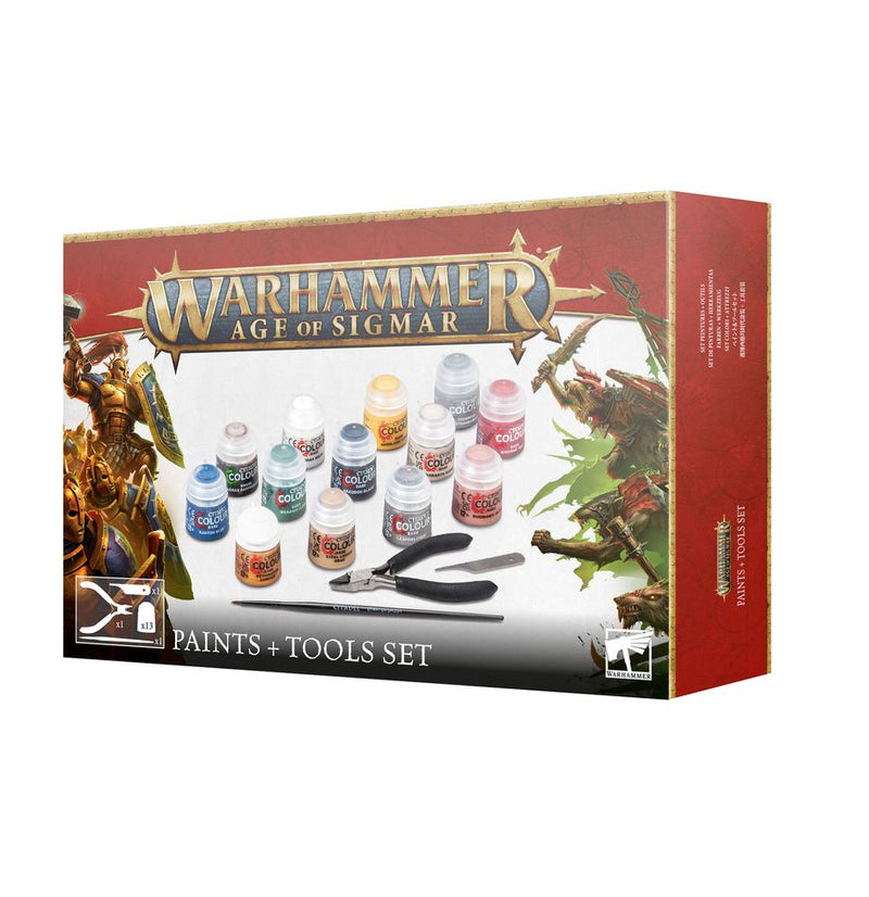 Warhammer AoS - Paint + Tools Set