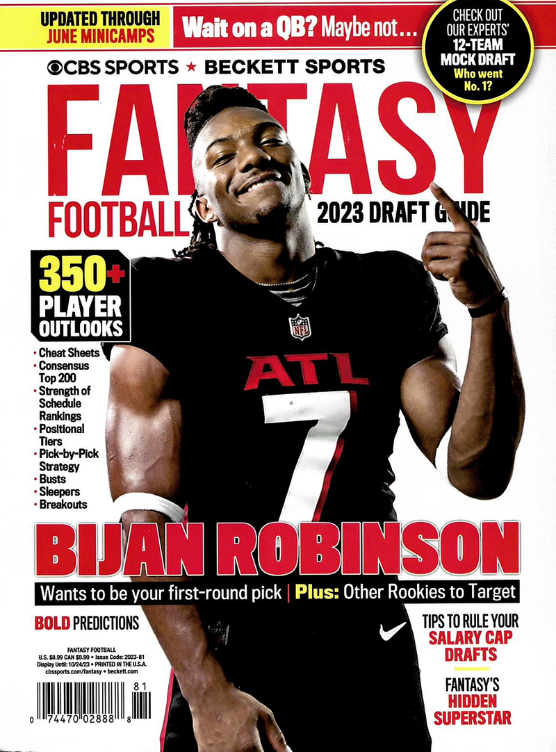 BECKETT FOOTBALL FANTASY 2 2023