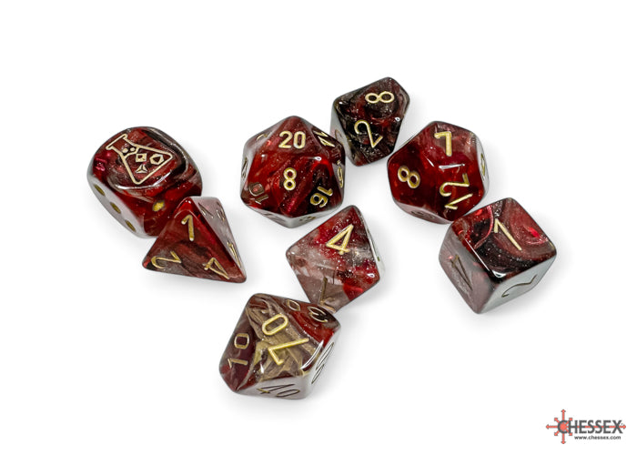 Chessex Borealis Polyhedral Cosmos/Gold - Set of 7 (With Bonus Die)