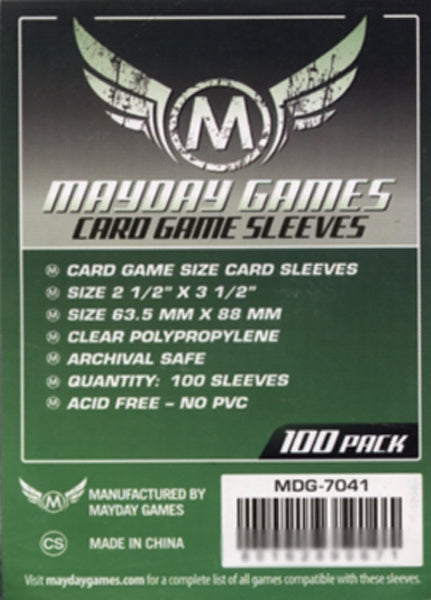 Mayday Games: Board Game 100ct Sleeves - Lite (63.5mm X 88mm)