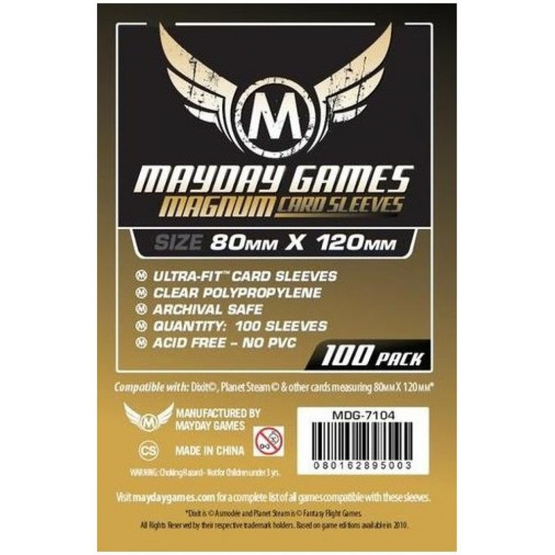 Mayday Games: Board Game 100ct Sleeves - Magnum (80mm X 120mm)