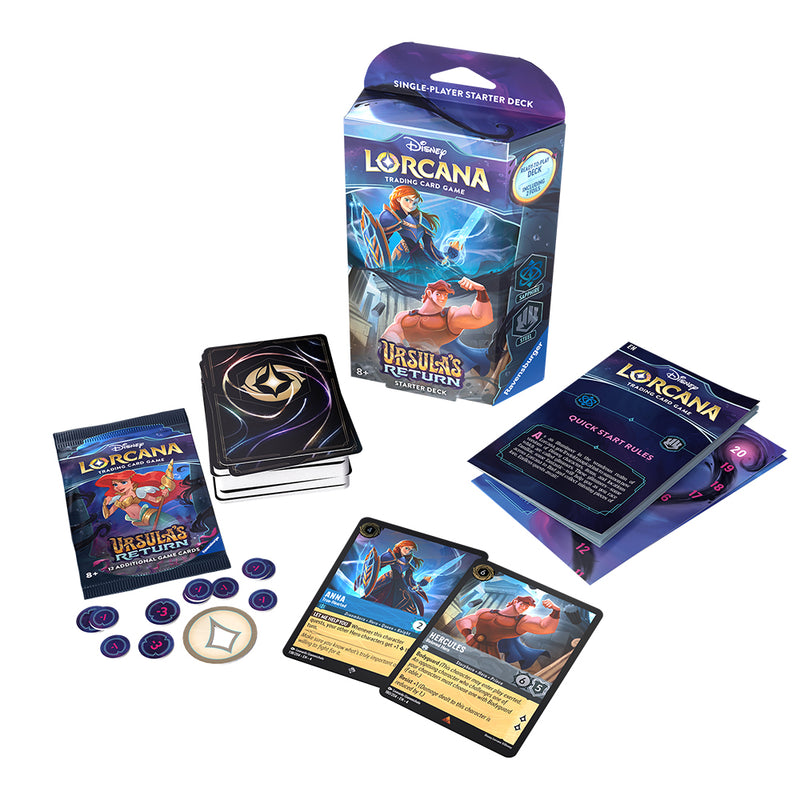 Disney Lorcana: Ursula's Return Sapphire and Steel Starter Deck